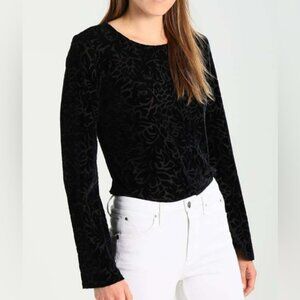NWT Banana Republic Velvet Burnout Top size S